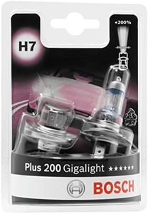 Bosch H7 Plus 200 Gigalight Bulbs - 12V 55W PX26d - Pack of 2