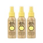 Sun Bum Revitalizing 3 in 1 Leave In Hair Conditioner Spray | Travel Size Anti Frizz Hair Detangler Spray | TSA Approved | 1.5 FL Oz Spray Bottle (Pack of 3)