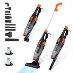 Corded Vacuum Cleaner for Home,12 in 1 Lightweight Vacuum Cleaner,15KPa Powerful Stick Vacuum with Hepa Filter for Home, Car, Pet Hair, Low Pile Carpet, Hard Floor