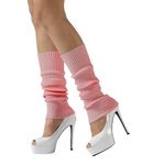 Elufly Women 80s Juniors Knit Leg Warmers for Ballet Yoga Dance Winter Keep Warm Leg Sleeve 2 Pairs (1 Pair-Pink)