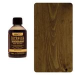 Littlefair's Wood Stain Water Based - 250 ml - Indoor Furniture Stain Light & Dark Finishes - Special Non Toxic & Eco Friendly Formula - Wood Stain for Crafts - Colour: Dark Walnut