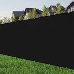 Privacy Screen Fence Panels 6x50ft,Garden Fencing Heavy Duty,Decking Patio Fence Protective Covering Mesh Fencing,Windscreen Shade Net Cover for Porch Apartments Yard-Black