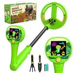 Metal Detector for Kids, Intuitive Color LCD Display, 17cm Glowing LED Coil, Kid-Safe Lightweight with Adjustable Handle & 10cm Precision Deepth, Perfect Educational Gift for Kids Ages 3-12