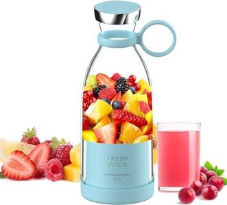 ROMINO USB Rechargeable Mini Juicer Blender, Portable Juicer Bottle, Electric Fruit Juice Maker Machine, Personal Size Juicer Bottle Blender Grinder Mixer for Juices, Shakes and Smoothies (Multi)