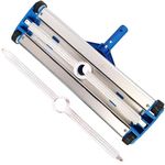 POOLTOOL Swimming Pool Vacuum Head 18 Inch, Heavy Duty Aluminium Weighted Vacuum Head for Swimming Pool, Floor Cleane, Suction Sweeper for Maintaince Cleaning Equipment Kit Tool & Extra Brush