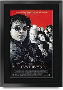 HWC Trading FR A3 The Lost Boys Movie Poster Corey Feldman, Kiefer Sutherland Gifts Printed Poster Signed Autograph Picture for Movie Memorabilia Fans - A3 Framed