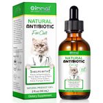 Natural Antibiotics for Cats,Cat Antibiotics- Cat Multivitamin is anti-bacterial effect antibiotics for cats,Supports Immune & Cats Allergy Relief,Health Supplies Cats UTI Antibiotics(60ml)