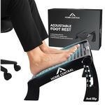 HOMECENTRAL Under Desk Foot Rest for Office Chair, Adjustable Footrest with Massage Surface, Comfortable Leg Rest with 6 Heights for Desk Work and Long Sitting Hours, Foot Stool for Home Table Sofa Chairs (Buy from sold by: CMXCIX)