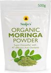 Organic Moringa Powder, 500g Premium UK Certified Organic Pure Moringa Leaf Rich in Essential Vitamins & Minerals