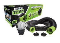 Thetford 17858 Titan Sewer KIT 15' Bilingual, Black