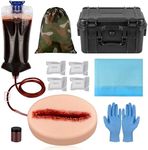 MedEduQuest Laceration Wound Packing Trainer kit, Stop The Bleed Training Kit, Bleed Control Kit for Medical Classes - Tactical Box