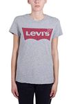 Levi's Women's The Perfect Tee, Batwing Smokestack Heather, M