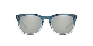 Costa Del Mar Men's Sullivan Square Sunglasses, 281 Shiny Deep Teal Fade, 52 mm