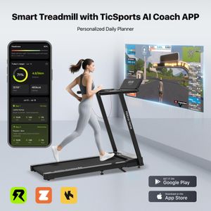 Mobvoi Smart AI Treadmill 3-in-1 – 6% Incline, 2.5HP, 12km/h, 120kg, Home Office
