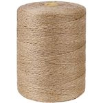 PerkHomy Jute Twine String 3600 Feet Natural Thin Twine for Craft Gardening Plant Gift Wrapping Tag Art Wedding Home Decoration Packing Material Christmas Twine Bulk (3600 FT * 2mm (3Ply))