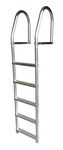 Dock Edge Eco Weld Free Fixed Dock Ladder, 5 Steps, Aluminum