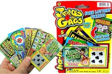 JA-RU Fake Lottery Ticket Scratch Tickets (5 Tickets / 1 Pack) Pranking Toys for Friend and Family Scratcher Jokes and Gag Winning Tickets Surprise. 1381-1A