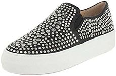 Vince Camuto Womens Kindra - Studded Platform Black Sneaker - 6