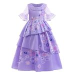 Sincere Party Girl's Isabella Dress Well Made Cotton Lining Fancy Dress for Girls 5T-6T/120