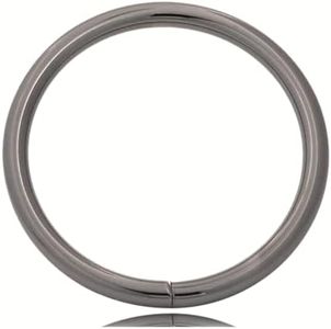 Amanaote Gun Black 2" Inner Diameter O Ring Non Welded Pack of 6