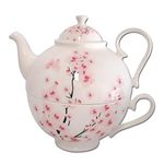 Jameson & Tailor Tea for One Teapot Brilliant Porcelain Cherry Blossom