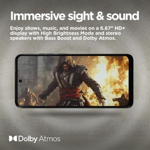 Motorola E15 Smartphone, 2GB RAM 64GB Storage – Denim Blue