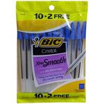 Bic Cristal Pens xtra smooth Blue - pack of 12