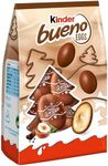 Kinder Bueno Mini Chocolate Christmas Eggs, Chocolate Treat Bag for Sharing, 80g