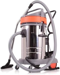 Silver Martini Wet and Dry Vacuum Cleaner for Home, 70 ltr Capacity, 2000 W, kPa Suction, Blower Function, HEPA Filter, House Cleaning Machine, Industrial Vacuum Cleaner Heavy duty (70 LTR 2000 Watts)