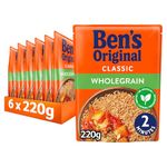 Ben's Original Wholegrain Microwave Rice, Bulk Multipack 6 x 220 g pouches