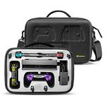 tomtoc Storage Case for Nintendo Switch, Carrying Case Fit Pro Controller and 36 Games, Hard Shell Protective Case Fit Complete Set of Accessories for Travel and Party, Black