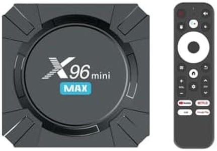 Boîtier Android 14.0 X96 Mini Max Android TV Box 2GB RAM 16GB ROM télécommande vocale Quad Core X96 Lecteur Multimédia q Box Android TV 2.4G /5.8G BT5.0 4K boitier Android TV X96mini Max