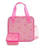 Barbie Girls Lunch Bag with Kids Snack Box by Polar Gear Gifts for Girls - Back to School Supplies Bag - Insulated Girls Lunch Box Bag with Bottle Pocket and Snack Pot