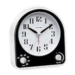 Peakeep Analog Alarm Clock Non-Tick