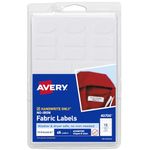 Avery No-Iron Clothing Labels, White, Assorted, Pack of 45 (40700)