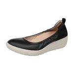 Vionic Women's Advantage Jacey Wedges - Ladies Slip On Platform Wedges with Concealed Orthotic Arch Support Black 10 Medium US