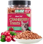 Just Try 13.4 OZ Cat Treats Urinary Tract Health Supplement Cranberry and D-Mannose for Kidney Bladder and UT Support Salmon Flavor Crunchy Chews Cat Loves
