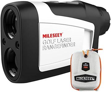 MiLESEEY Golf Range Finder with Slope On/Off, 660 Yards Range Finder with Flag-Lock and Vibration, Legal for Tournament Play, ±0.55yard Accuracy, 6X Magnification,Carrying Case, Free Battery