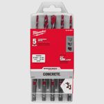 Milwaukee 5 Piece Shockwave Carbide