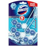 Domestos Ocean Toilet Rim Block toilet blocks that clean at full power for up to 300 flushes from the UK’s No.1 toilet cleaner brand, 2 Count (Pack of 7)