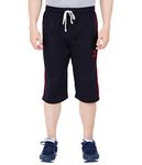 GUIDE Men's Regular Fit Three Fourth Capri (Pack of 1) (GF_CP_066_Navy_4XL)