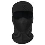 Allextreme Full Face Balaclava Mask Anti Pollution Sun Protection Warmer with Air Filter Mesh for Biking Cycling (Black)