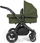 Ickle Bubba Stomp Luxe All-in-One Travel System with Isofix Base (Galaxy) - Black/Woodland/Black