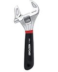 MAXPOWER Adjustable Spanner 200mm, 2-in-1 Adjustable Wrench & Pipe Wrench Switchable with Disassembled & Reversible Jaw