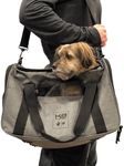 K9 Sport Sack Karry-On | Dog Carrier for Small and Medium Pets | Airline Approved Pet Carrier | Fully Ventilated | TSA and Veterinarian Approved (18" L x 10" W x 9" H, Grey)