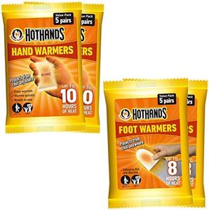 Hot Hands Hand Warmers (10 Pairs) & Foot Warmers (10 Pairs)