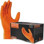 Glove Connect Orange Industrial Nitrile Gloves, 100 / Box, 8.5 Mil Thickness (Medium)