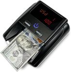 Khippus K605 Counterfeit Bill Detector for US Dollars, Automatic 4 Ways Feeding, Checks for UV(Ultraviolet), MG(Magnetic), IR(Infrared), Paper Quality and Size, Verifies Currency Denomination