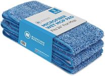 Microfiber Wholesale™ 20 inch Microfiber Mop Pads - Machine Washable, Reusable, Refills & Replacement Wet Mop Heads Compatible With Any Microfiber Flat Mop System (3 Pack)