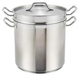 Winware - Stainless 20 Quart Double Boiler with Cover